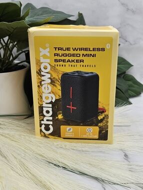 ChargeWorx nib Rugged Mini True Wireless Speaker.This portable speaker features